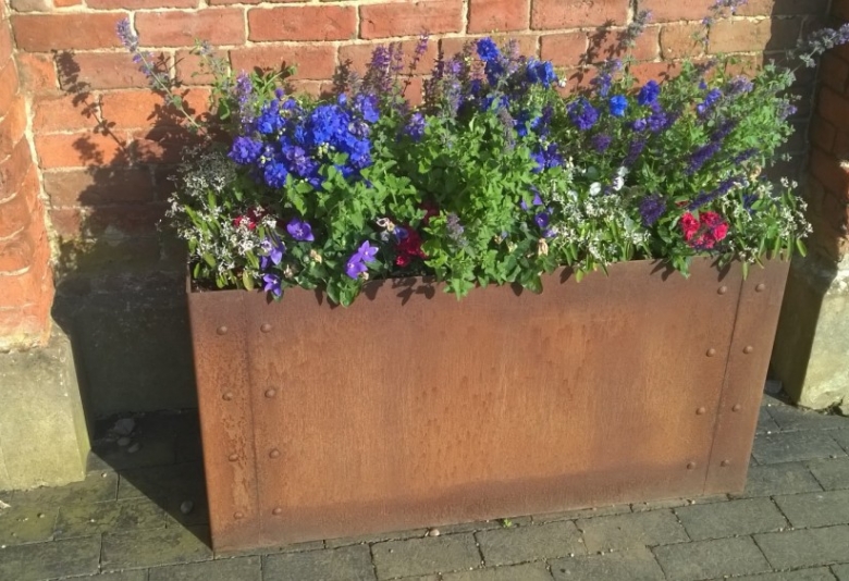 donica Planter w stali cor-ten